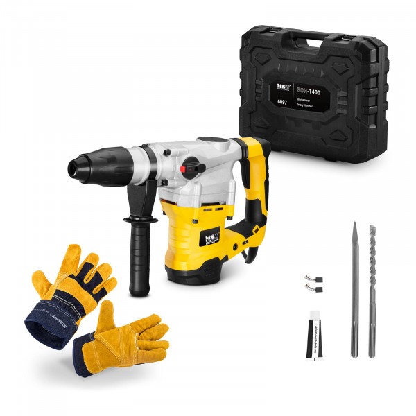 Rotary Hammer Set BOH-1400-SET - Work gloves - 1,400 W