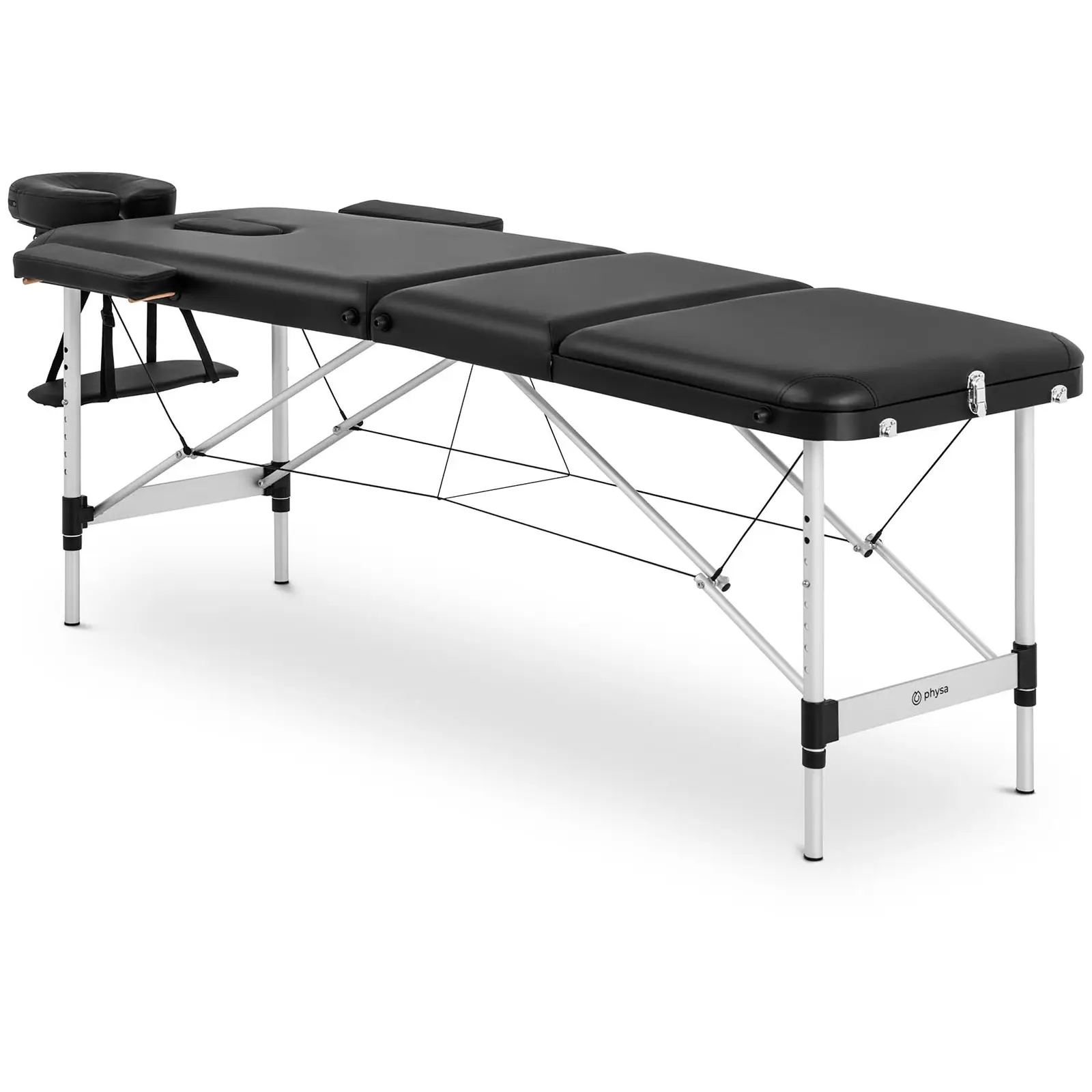 Folding Massage Table - 185 x 60 x 59 cm - 180 kg - Black