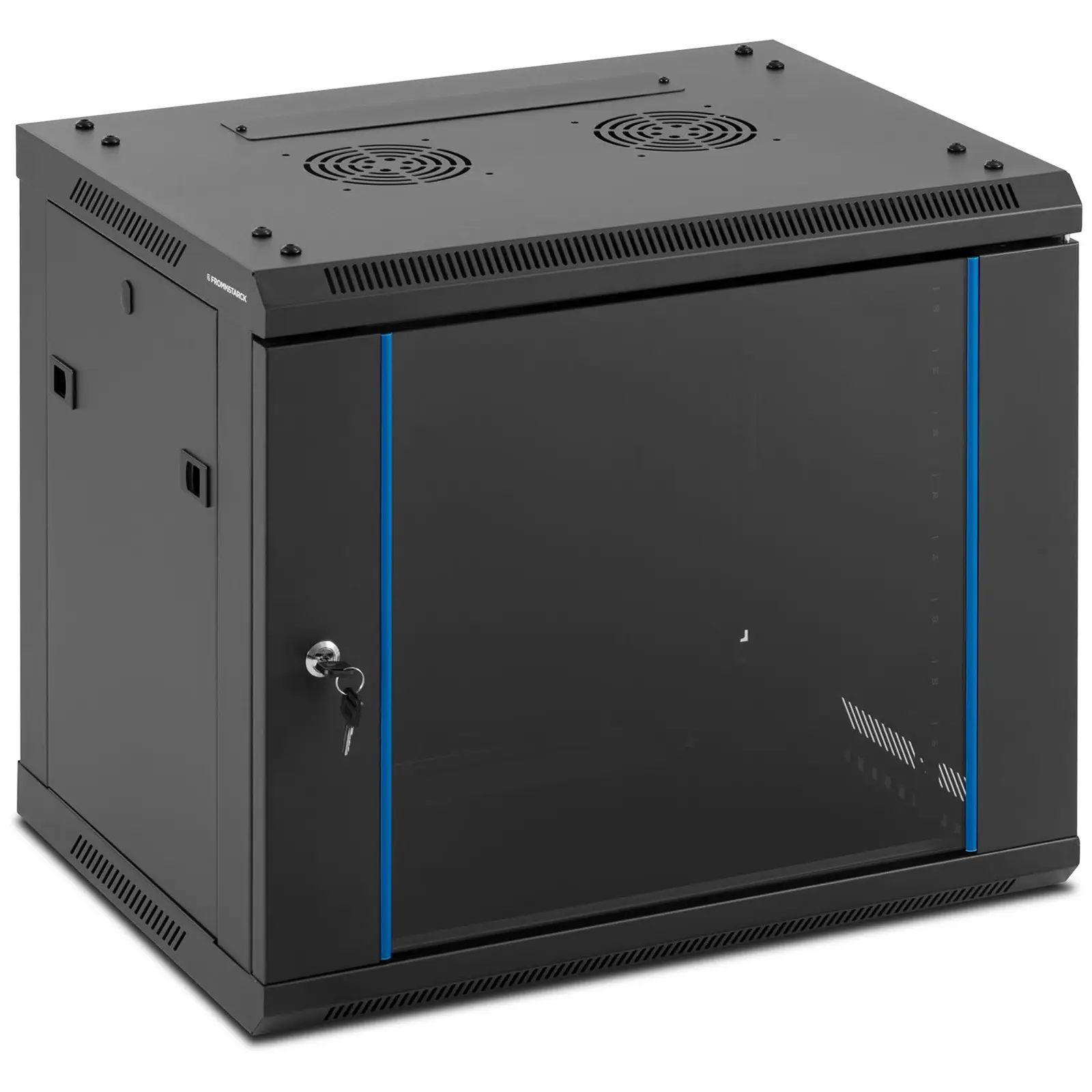 Server Rack - 19 inches - 9 U - lockable - up to 60 kg - Black