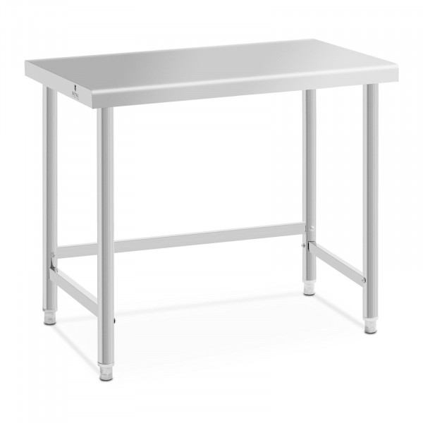Stainless steel table - 100 x 60 cm - 90 kg load capacity - Royal Catering