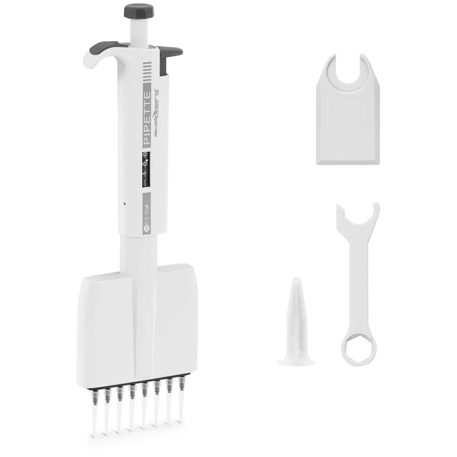 Multichannel pipette - for 8 tips - 0,0005 - 0,01 ml