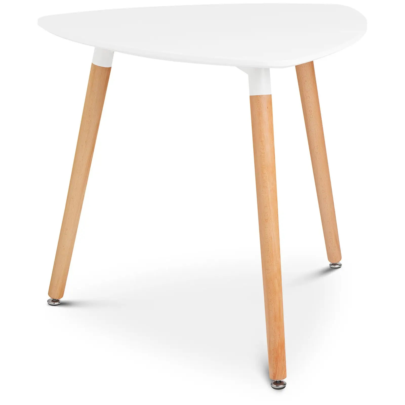 Table - triangular - 80 x 80 cm - white