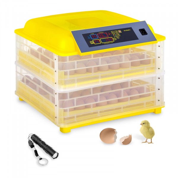 Factory second Egg Incubator - 96 Eggs - Incl. Egg Candler - Fully Automatic