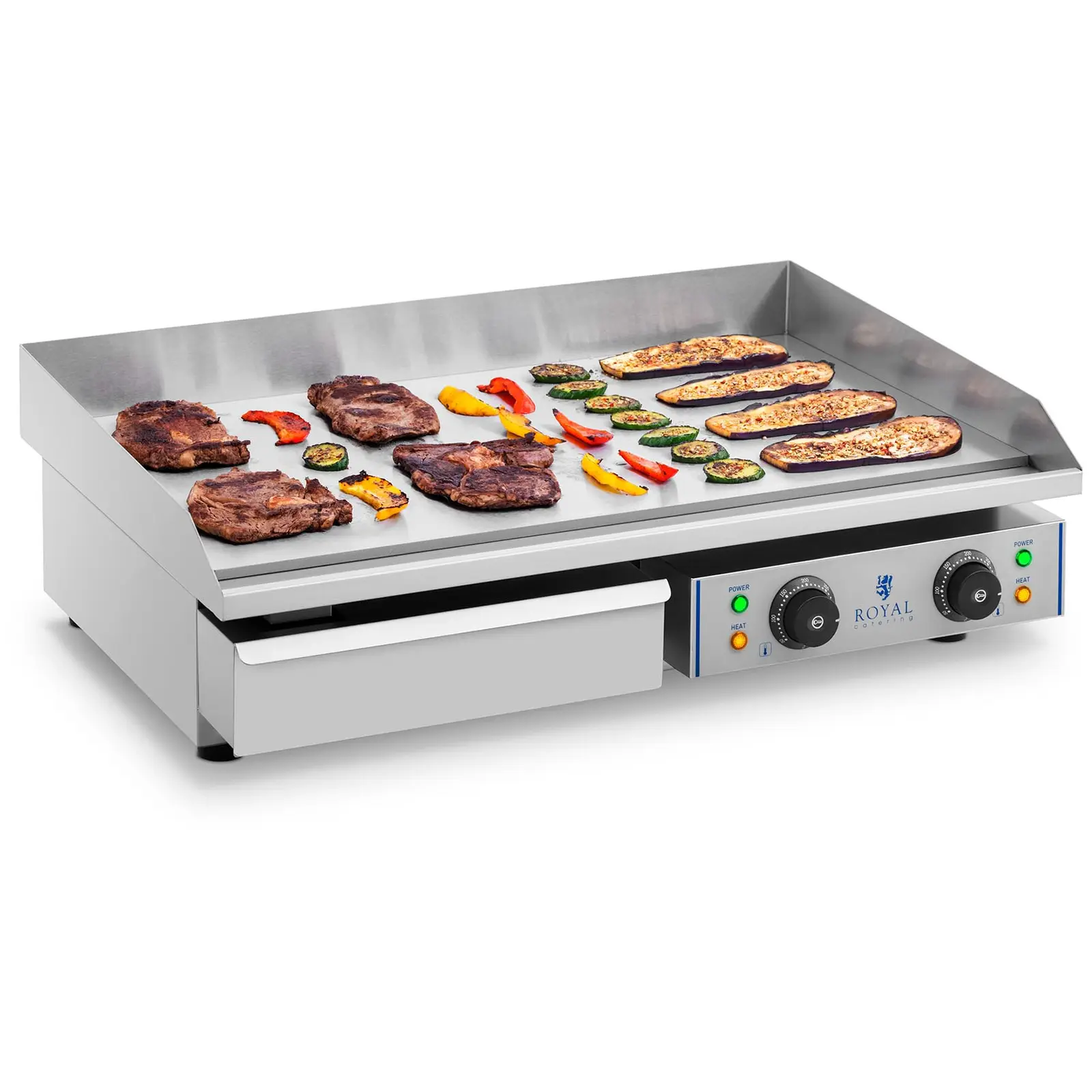 Factory second Electric Griddle - 72.5 cm - smooth - 2 x 2.2 kW